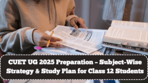 CUET UG 2025 Preparation – Subject-Wise Strategy & Study Plan for Class 12 Students